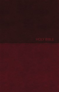 NKJV, Value Thinline Bible, Large Print, Imitation Leather, Burgundy, Red Letter Edition - ISBN: 9780718075606