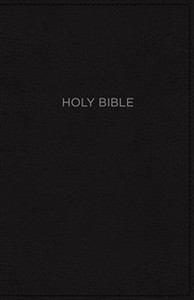 NKJV, Thinline Bible, Large Print, Imitation Leather, Black, Red Letter Edition - ISBN: 9780718081829