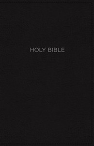 NKJV, Thinline Bible, Compact, Imitation Leather, Black, Red Letter Edition - ISBN: 9780718075545