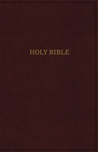 KJV, Deluxe Reference Bible, Super Giant Print, Imitation Leather, Burgundy, Red Letter Edition - ISBN: 9780785215684