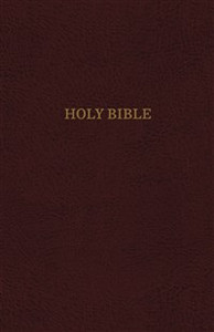 KJV, Reference Bible, Personal Size Giant Print, Bonded Leather, Burgundy, Indexed, Red Letter Edition - ISBN: 9780785215554