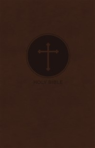 KJV, Reference Bible, Giant Print, Imitation Leather, Brown, Red Letter Edition - ISBN: 9780785215400