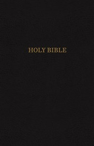 KJV, Reference Bible, Giant Print, Bonded Leather, Black, Indexed, Red Letter Edition - ISBN: 9780785215363