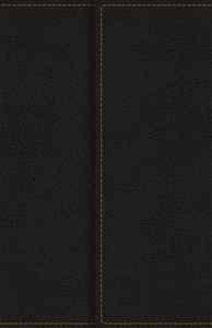 KJV, Reference Bible, Compact, Large Print, Snapflap Leather-Look, Black, Red Letter Edition - ISBN: 9780785215875