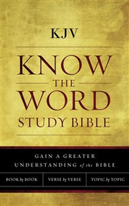KJV, Know The Word Study Bible, Paperback, Red Letter Edition - ISBN: 9780718091590