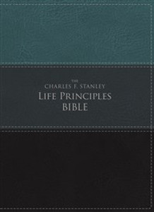NIV, The Charles F. Stanley Life Principles Bible, Imitation Leather, Green/Black, Red Letter Edition - ISBN: 9780718097172