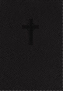 NKJV, Reference Bible, Compact, Large Print, Imitation Leather, Black, Red Letter Edition - ISBN: 9780718040581