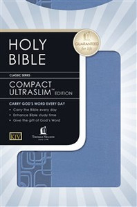KJV, UltraSlim Bible, Compact, Imitation Leather, Blue, Red Letter Edition - ISBN: 9781418544324
