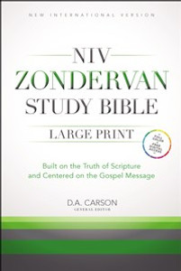 NIV Zondervan Study Bible, Large Print, Hardcover - ISBN: 9780310438281