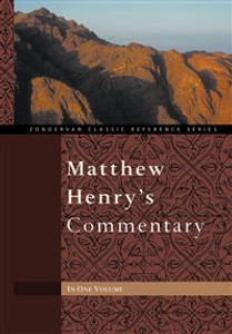 Matthew Henry's Commentary - ISBN: 9780310260103
