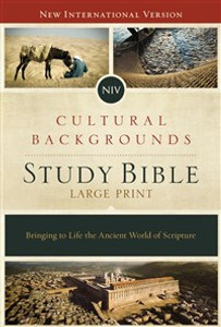NIV, Cultural Backgrounds Study Bible, Large Print, Hardcover, Red Letter Edition - ISBN: 9780310447894