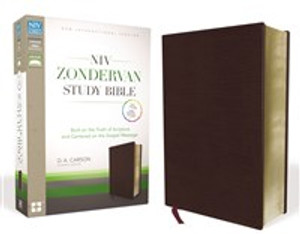 NIV Zondervan Study Bible, Bonded Leather, Burgundy - ISBN: 9780310438342