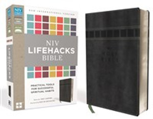 NIV, Lifehacks Bible, Imitation Leather, Gray - ISBN: 9780310434108