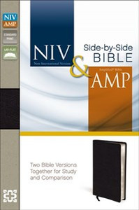 NIV, Amplified, Parallel Bible, Bonded Leather, Black - ISBN: 9780310421122
