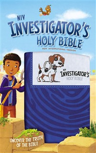 NIV Investigator's Holy Bible, Imitation Leather, Blue - ISBN: 9780310758853