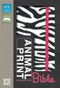 NIV, Animal Print Collection Bible: Zebra, Imitation Leather, Black/White - ISBN: 9780310742272