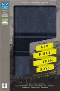 NIV Bible for Teen Guys, Imitation Leather, Blue - ISBN: 9780310752981