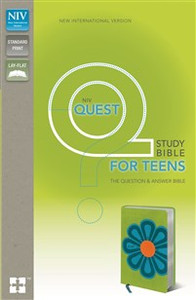 NIV, Quest Study Bible for Teens, Imitation Leather, Green/Blue - ISBN: 9780310441168