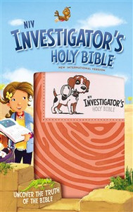 NIV Investigator's Holy Bible, Imitation Leather, Coral - ISBN: 9780310758976