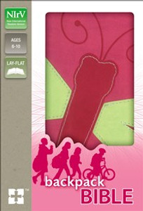 NIrV, Backpack Bible, Imitation Leather, Pink - ISBN: 9780310744689