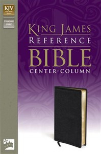 KJV, Reference Bible, Imitation Leather, Black, Red Letter Edition - ISBN: 9780310931805