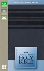 NIrV, Holy Bible, Large Print, Imitation Leather, Blue - ISBN: 9780310743927