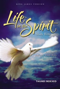 KJV, Life in the Spirit Study Bible, Bonded Leather, Black, Indexed, Red Letter Edition - ISBN: 9780310928232