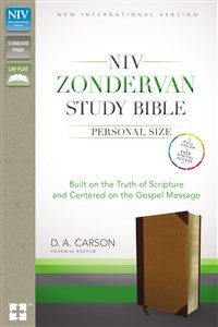 NIV Zondervan Study Bible, Personal Size, Imitation Leather, Brown/Tan, Indexed - ISBN: 9780310444787