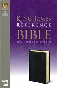 KJV, Reference Bible, Giant Print, Personal Size, Imitation Leather, Black, Red Letter Edition - ISBN: 9780310931911