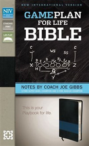 NIV, Game Plan for Life Bible, Imitation Leather, Black/Blue - ISBN: 9780310949923