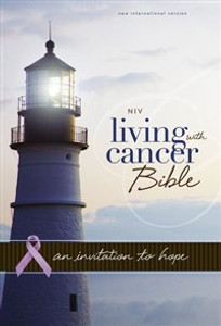 NIV, Living With Cancer Bible, Imitation Leather, Navy/Brown - ISBN: 9780310431886