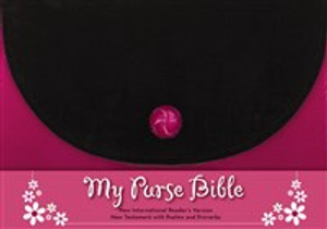 NIrV, My Purse Bible, Imitation Leather, Pink/Black - ISBN: 9780310744658