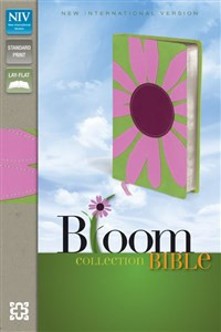 NIV, Bloom Collection Bible, Imitation Leather, Pink/Green, Red Letter Edition - ISBN: 9780310441427