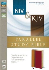 NIV, KJV, Parallel Study Bible, Imitation Leather, Red - ISBN: 9780310432746