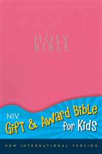 NIV, Gift and Award Bible for Kids, Imitation Leather, Pink, Red Letter - ISBN: 9780310725572