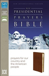 NIV, Presidential Prayers Bible, Imitation Leather, Tan - ISBN: 9780310439080