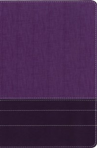 NIV, Thinline Bible, Large Print, Imitation Leather, Purple, Red Letter Edition - ISBN: 9780310448426
