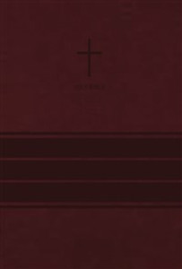 NIV, Value Thinline Bible, Large Print, Imitation Leather, Burgundy - ISBN: 9780310448525
