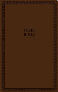 NIV, Value Thinline Bible, Large Print, Imitation Leather, Brown - ISBN: 9780310448532