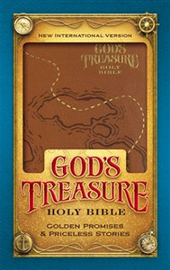 NIV God's Treasure Holy Bible, Imitation Leather, Dark Tan - ISBN: 9780310759188