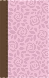 NIV, Thinline Bible, Large Print, Imitation Leather, Pink, Red Letter Edition - ISBN: 9780310448389