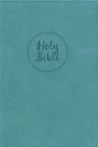 NIV, Value Thinline Bible, Large Print, Imitation Leather, Blue - ISBN: 9780310448556