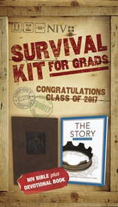 NIV, 2017 Survival Kit for Grads, Boys' Edition, Brown, Red Letter Edition - ISBN: 9780310447160