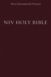 NIV, Holy Bible, Compact, Paperback, Burgundy - ISBN: 9780310446163