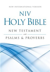 NIV, Holy Bible New Testament with Psalms and   Proverbs, Pocket-Sized, Paperback, Blue - ISBN: 9780310441380