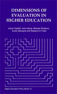 Dimensions of Evaluation in Higher Education: Report of the IHME Study Group on Evaluationin Higher Education - ISBN: 9781853025266