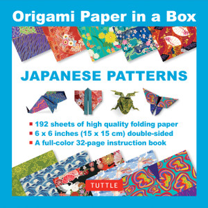 Origami Paper in a Box - Japanese Patterns : 192 Sheets of 6 x 6" Folding Paper & 32-page Book (Tuttle Origami Paper) - ISBN: 9780804846066