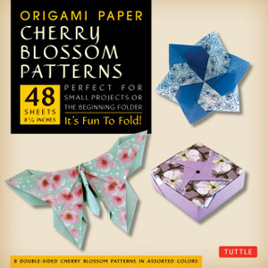Origami Paper Cherry Blossom Prints Large-8 1/4"- 48 sheets: Perfect for Small Projects or the Beginning Folder - ISBN: 9780804844840