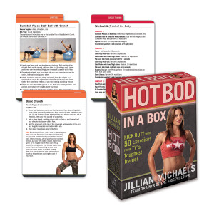 Jillian Michaels Hot Bod in a Box: Kick Butt with 50 Exercises from TV's Toughest Trainer - ISBN: 9780307450517