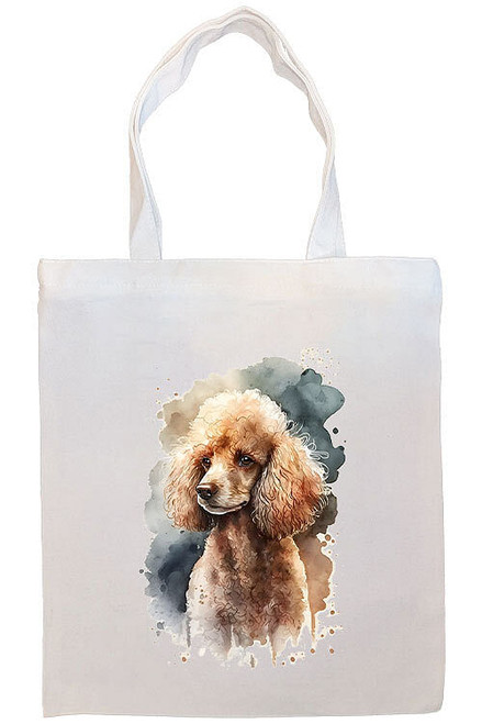 Poodle Canvas Tote Bag Style1